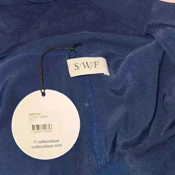 NWT Revolve x SWF Womens Plunge Maxi Dress Gown Formal Cocktail Navy Size Small - Picture 11 of 12